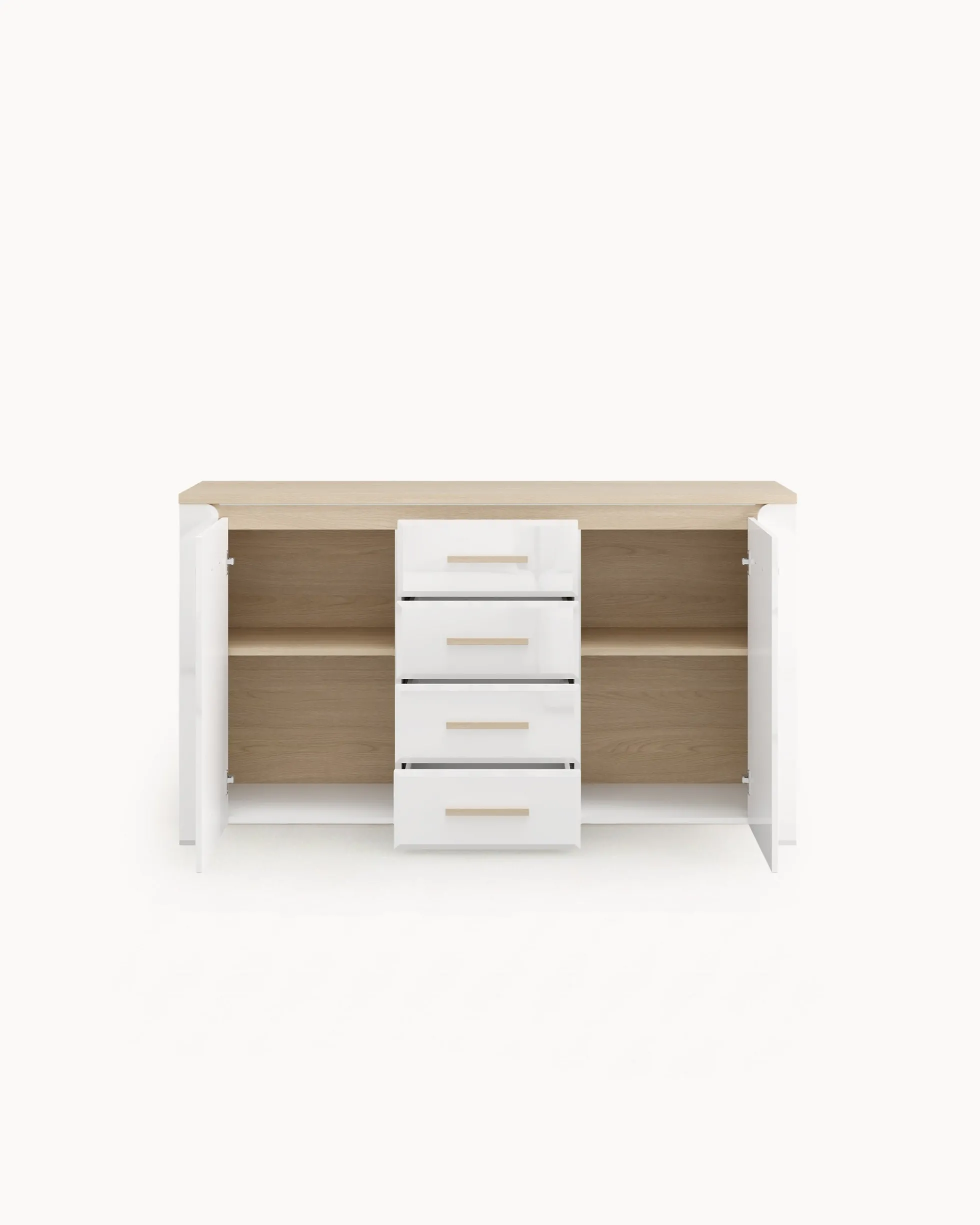 Aparador ABERDEEN com 2 portas e 4 gavetas