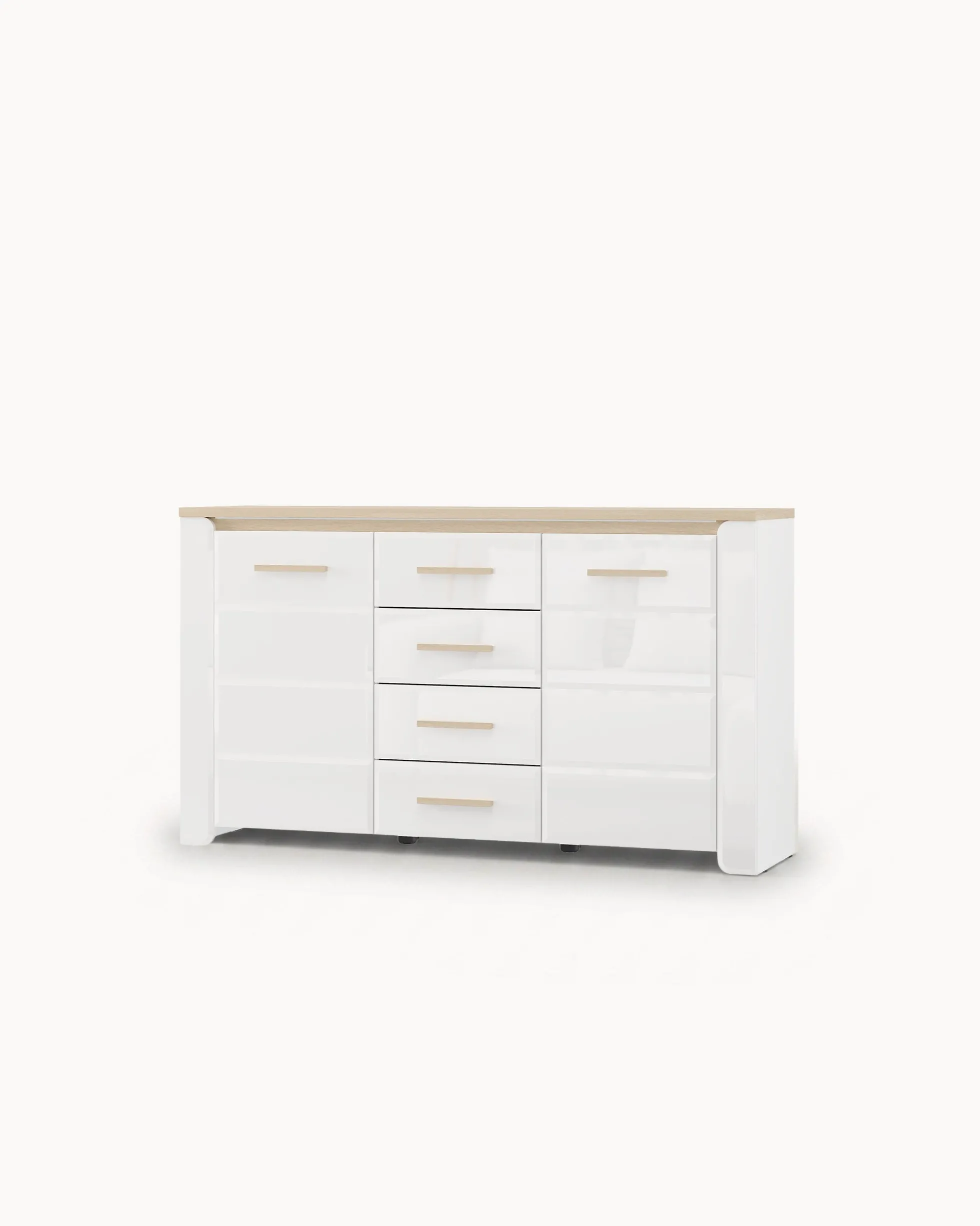 Aparador ABERDEEN com 2 portas e 4 gavetas