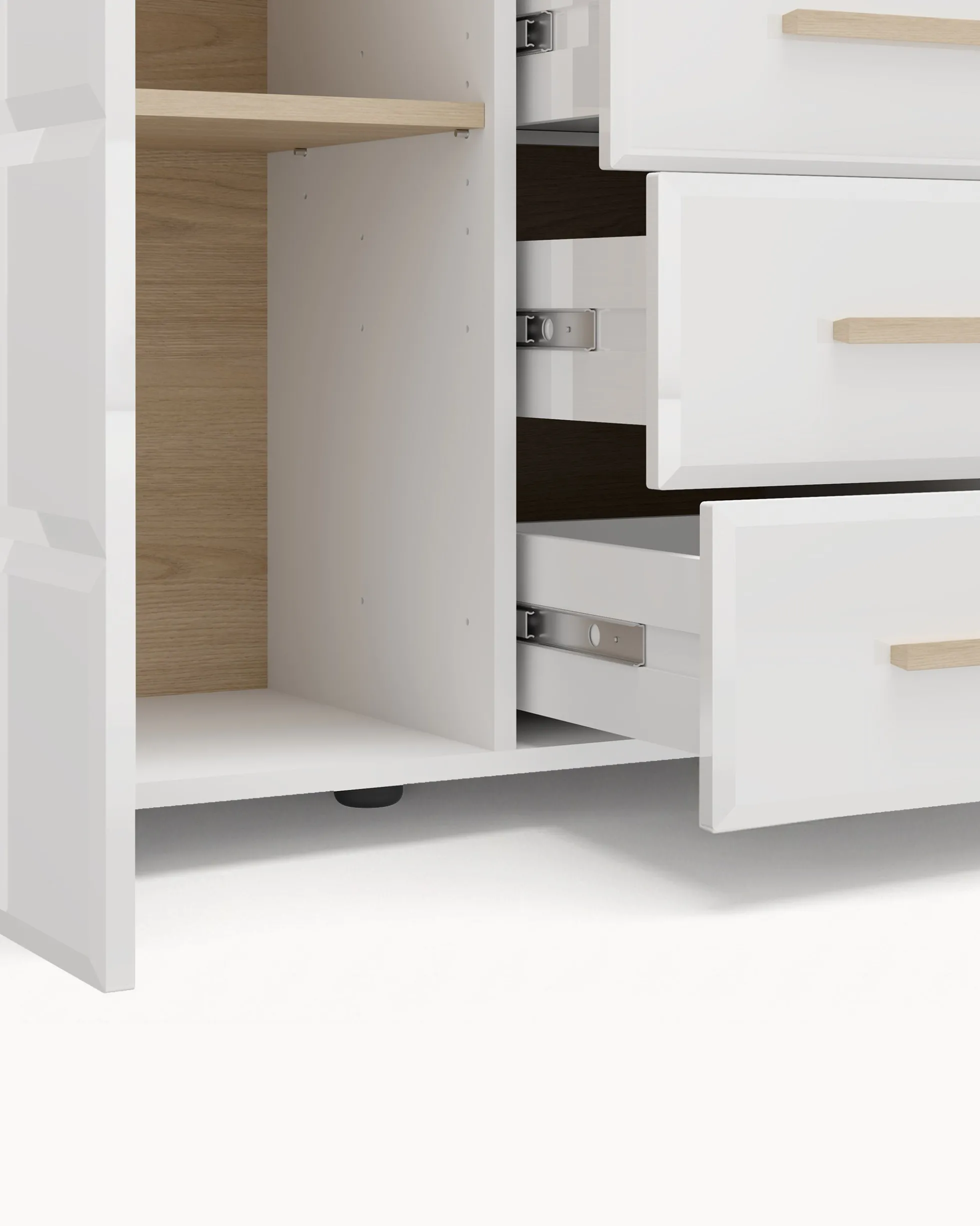 Aparador ABERDEEN com 2 portas e 4 gavetas