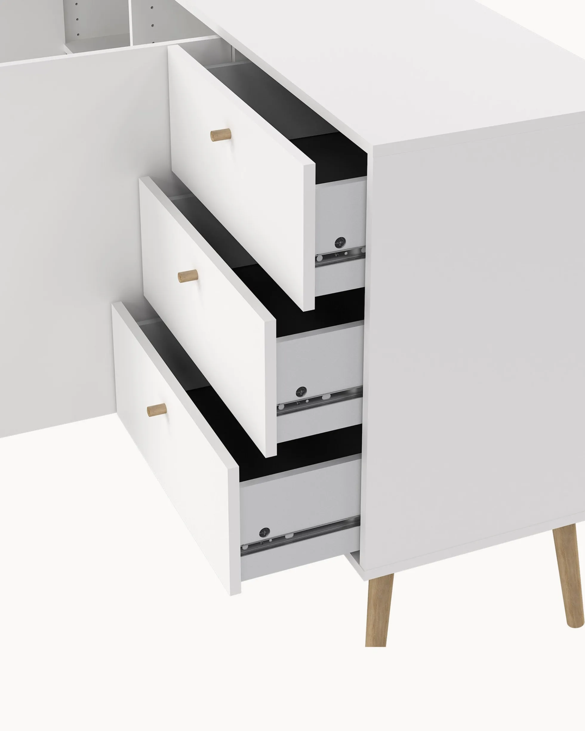 Aparador BODO com 2 portas e 3 gavetas