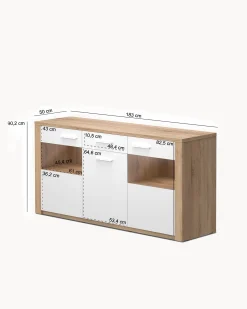 Aparador PARIS com 3 portas e 1 gaveta