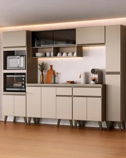 Bancada de cozinha KENAN com 2 portas e 1 gaveta
