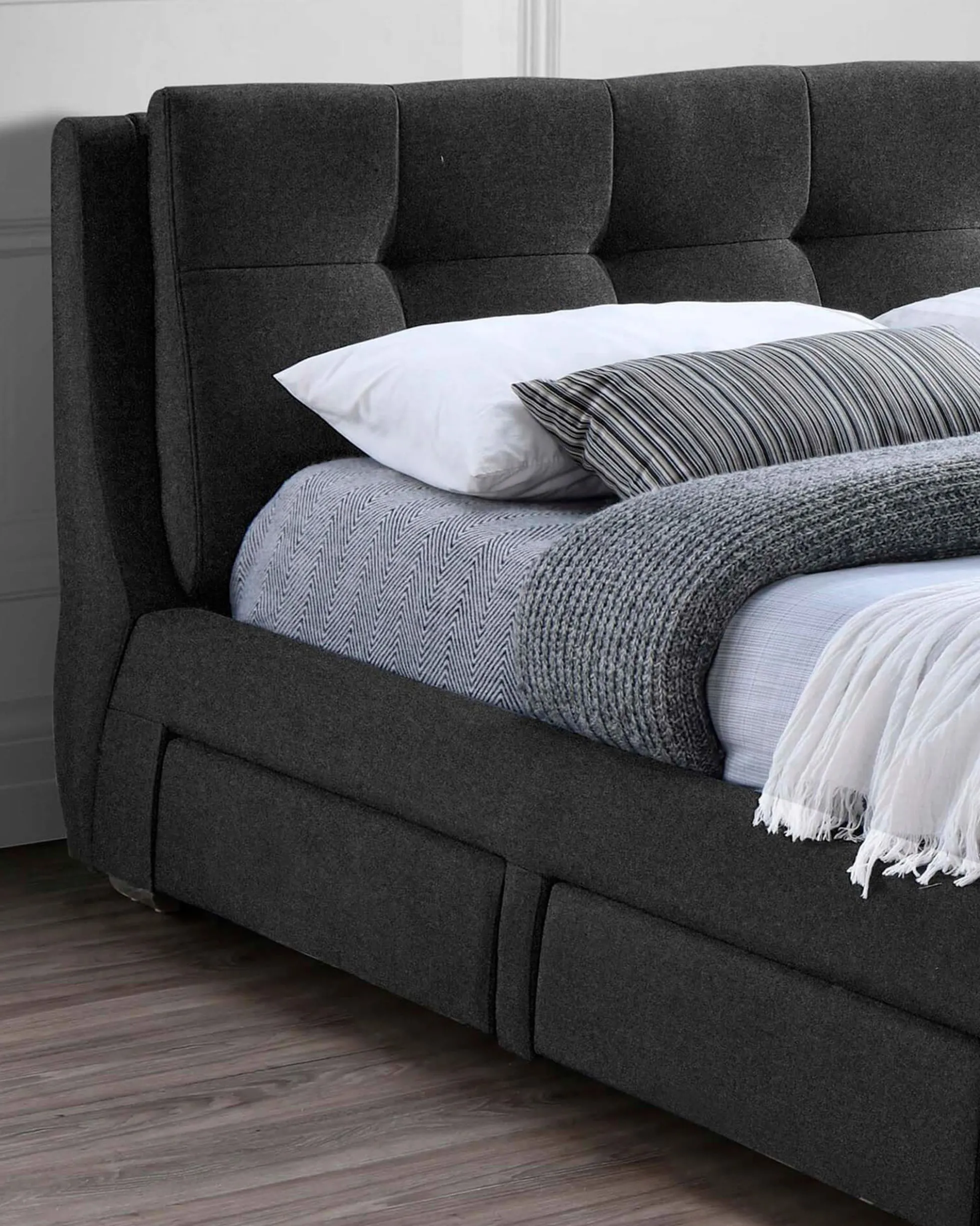 Cama de casal ANTÓNIO com 4 gavetas