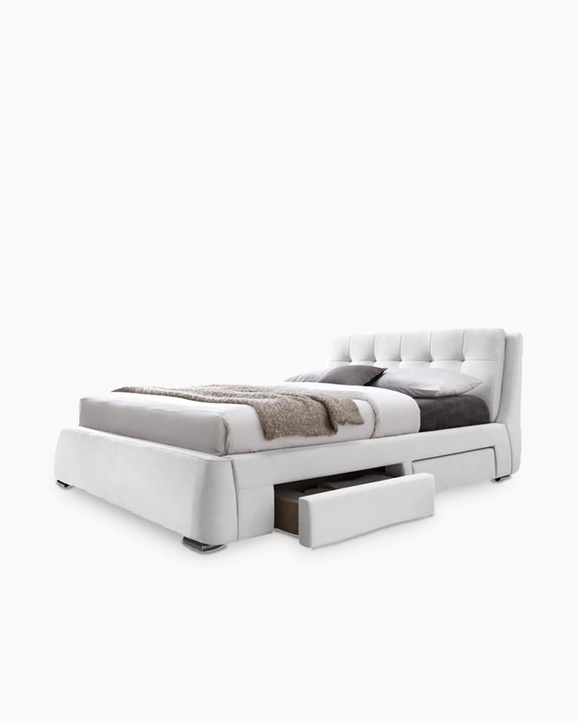 Cama de casal ANTÓNIO com 4 gavetas