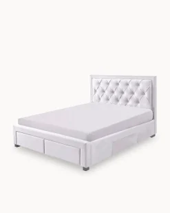 Cama de casal BIA com 4 gavetas