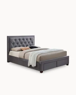 Cama de casal BIA com 4 gavetas