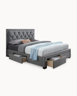 Cama de casal BIA com 4 gavetas
