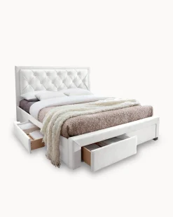 Cama de casal BIA com 4 gavetas