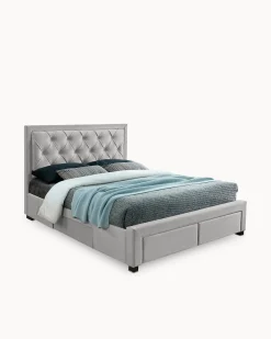 Cama de casal BIA com 4 gavetas