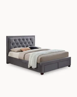Cama de casal BIA com 4 gavetas
