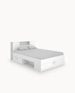 Cama de casal COLOMBO com gavetas