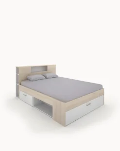 Cama de casal COLOMBO com gavetas