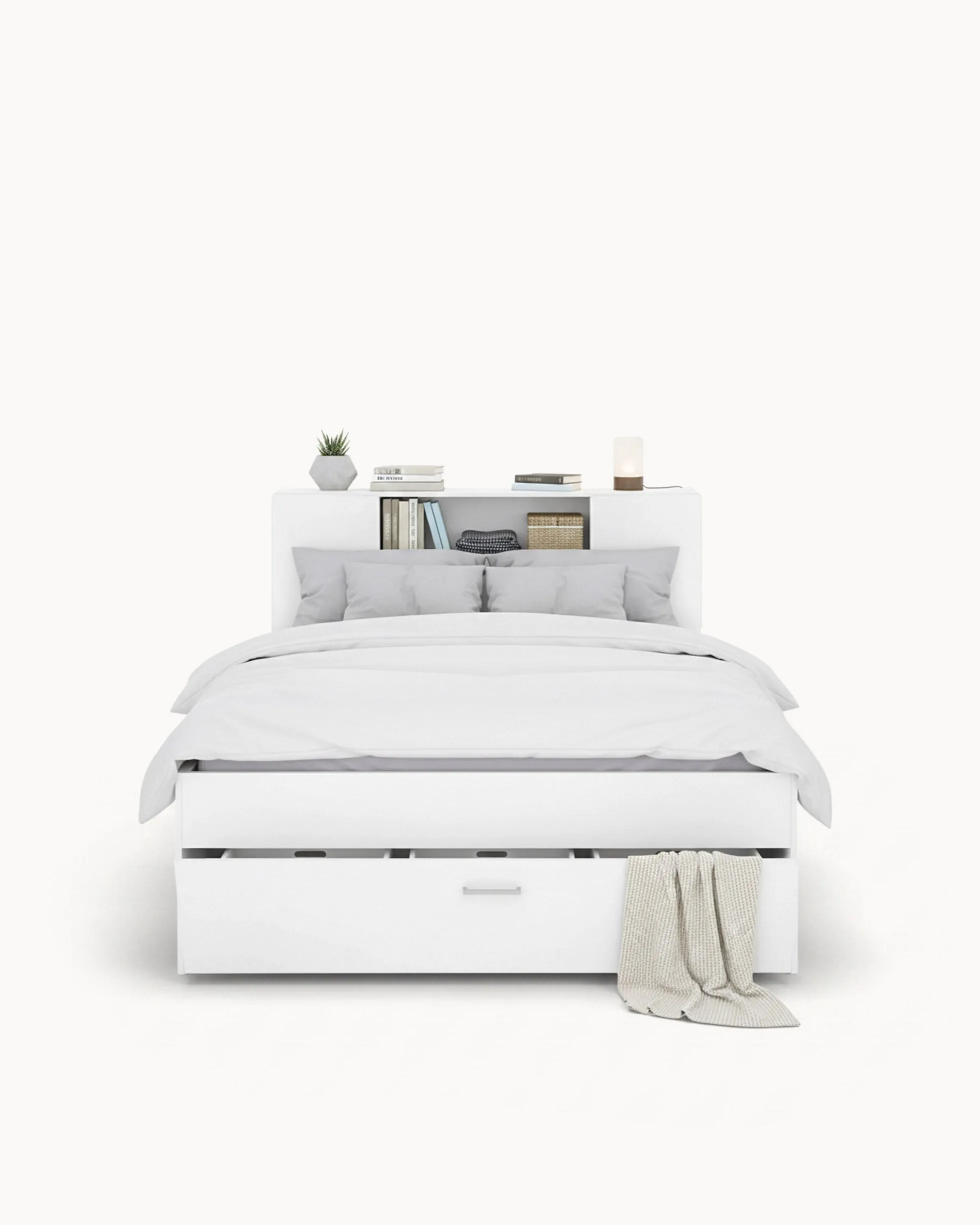 Cama de casal COLOMBO com gavetas