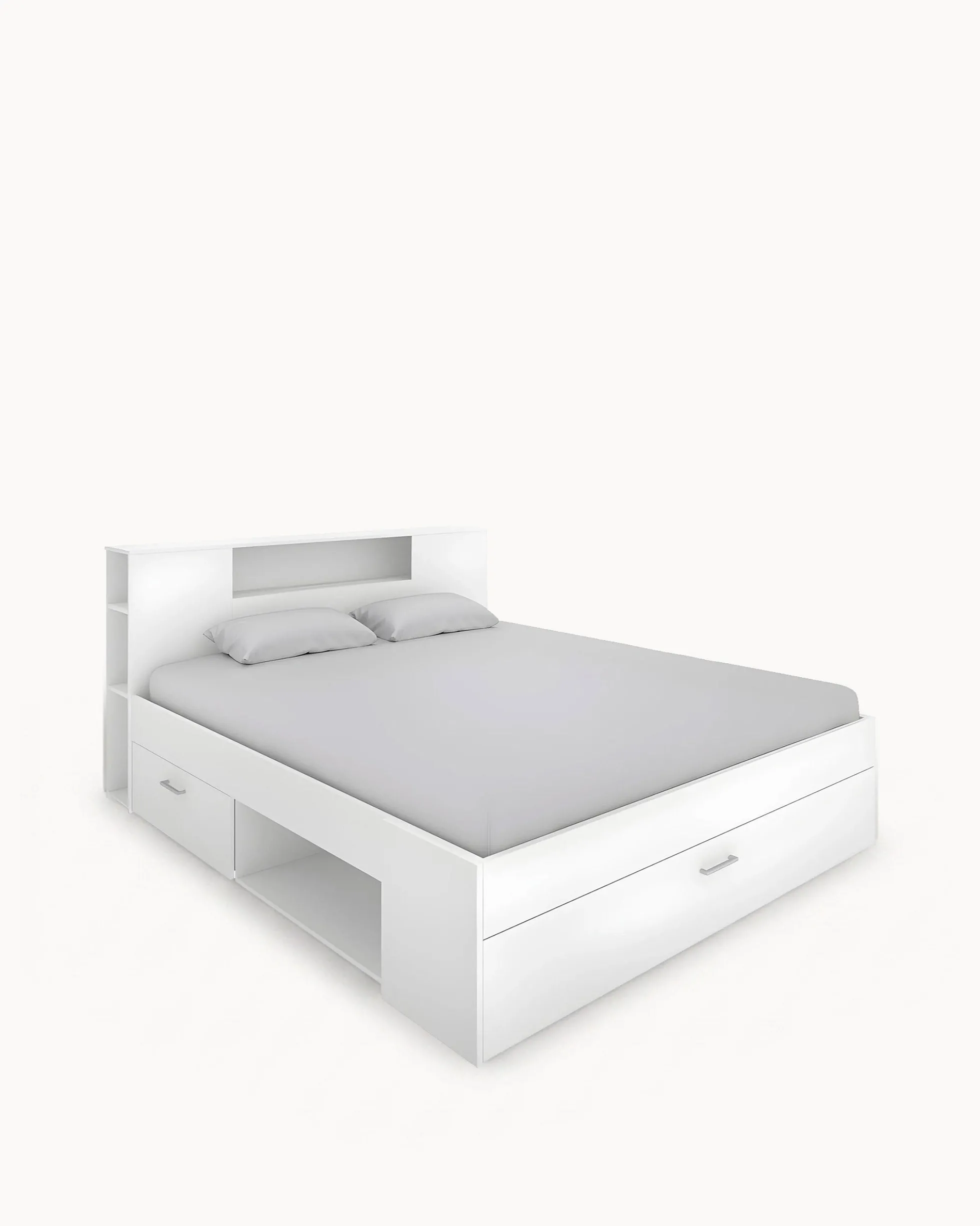 Cama de casal COLOMBO com gavetas