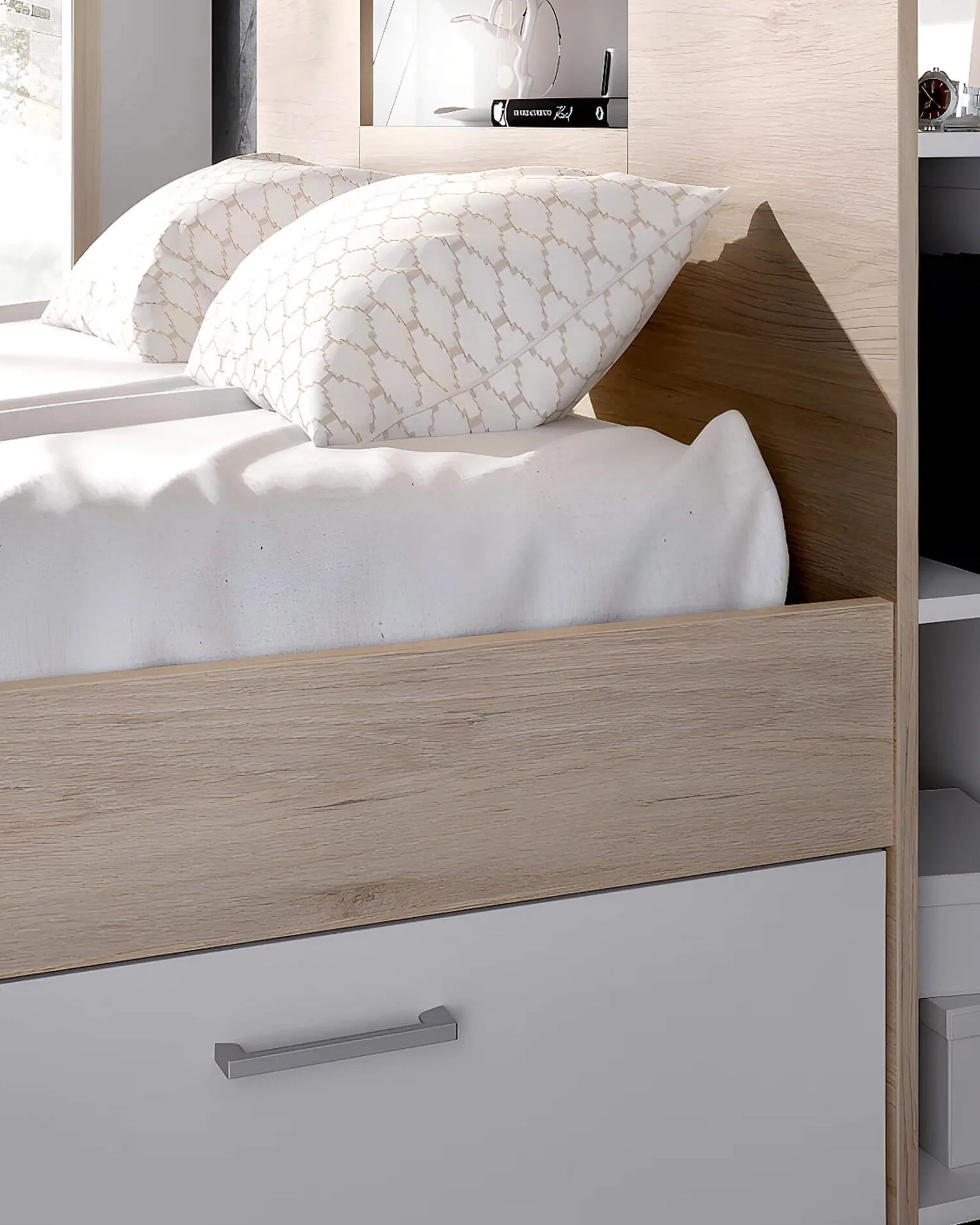 Cama de casal COLOMBO com gavetas