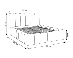 Cama de casal elevatória ANITTA