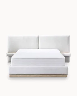 Cama de casal elevatória NAPOLI com 2 mesas de cabeceira