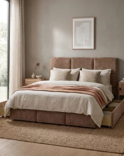 Cama de Casal MATCHA com gavetas