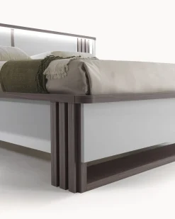 Cama de casal PESARO com LED