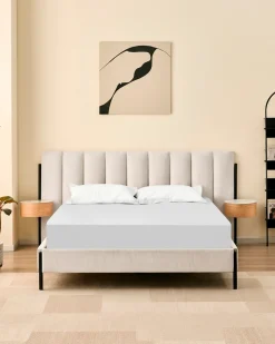 Cama de casal QUEENIE com 2 mesas de cabeceira