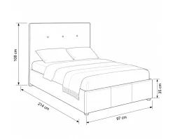 Cama de Solteiro BETTY II