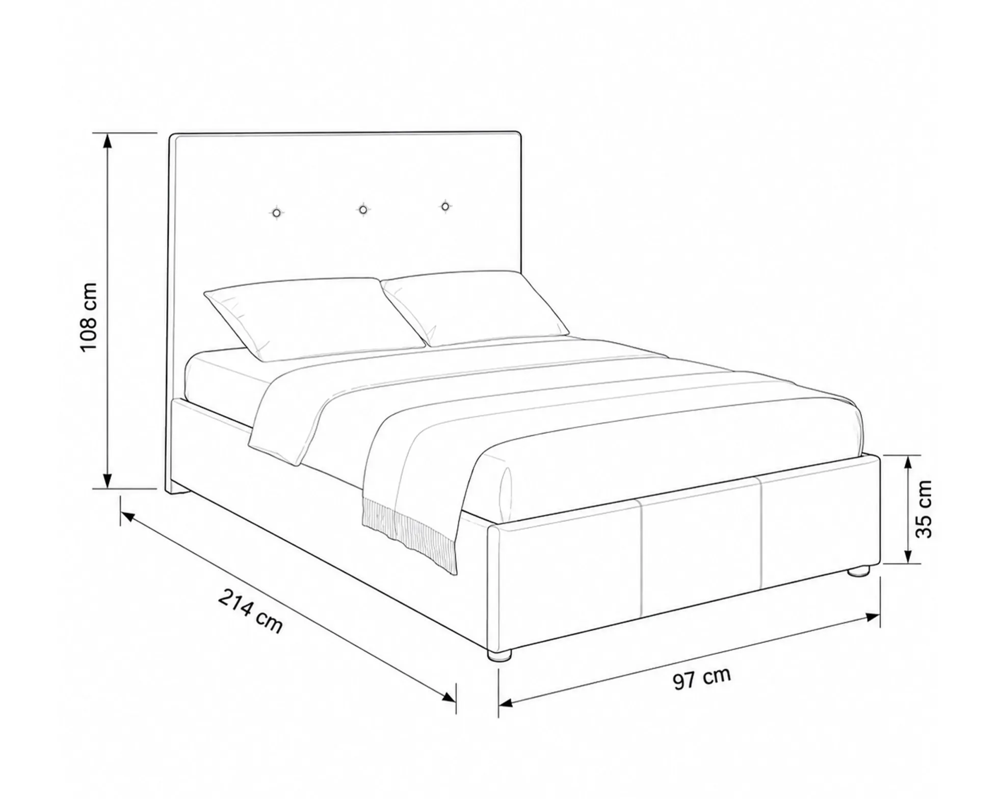 Cama de Solteiro BETTY II
