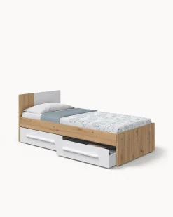 Cama de solteiro NOA com gavetas
