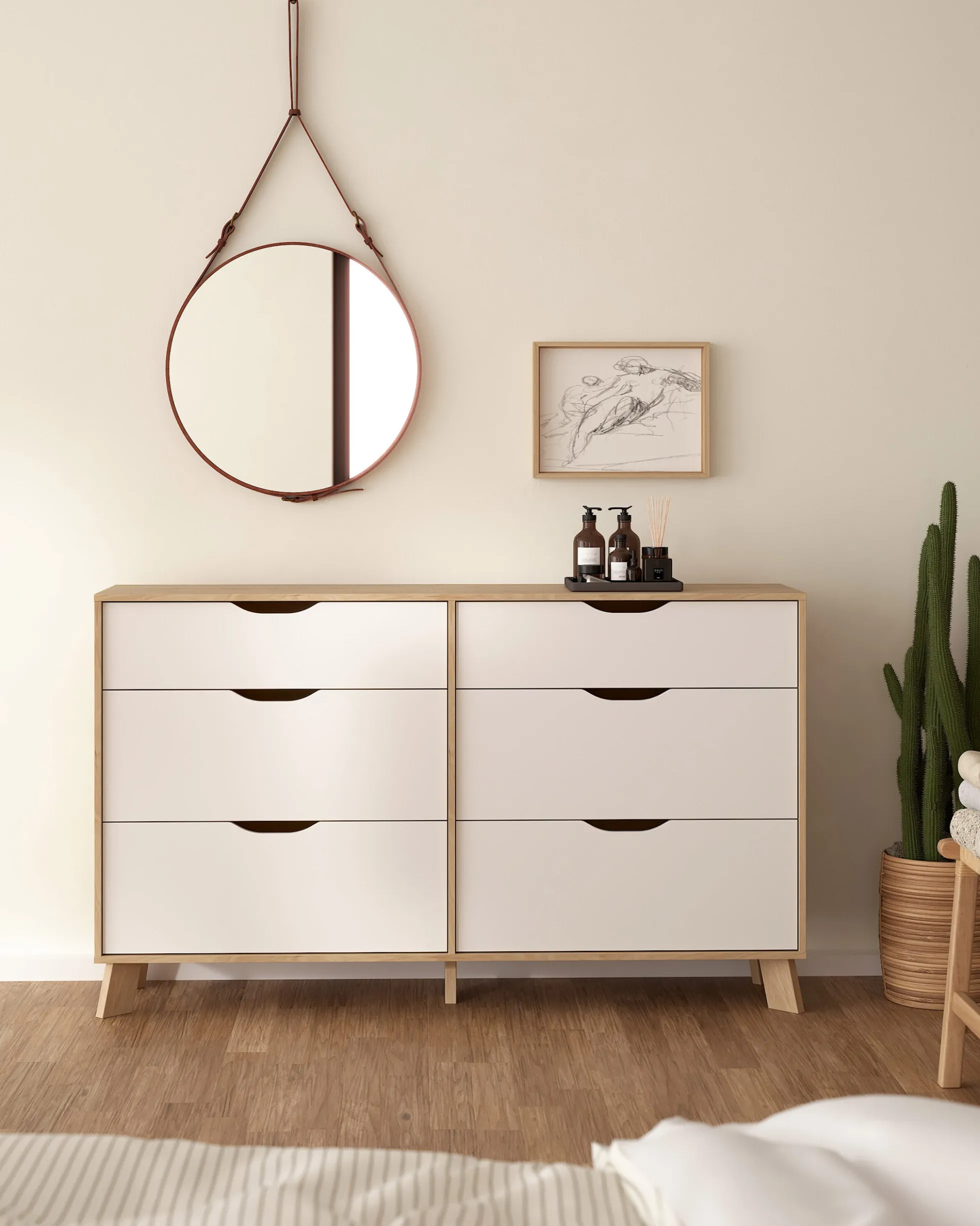 Cómoda ATALAIA com 6 gavetas