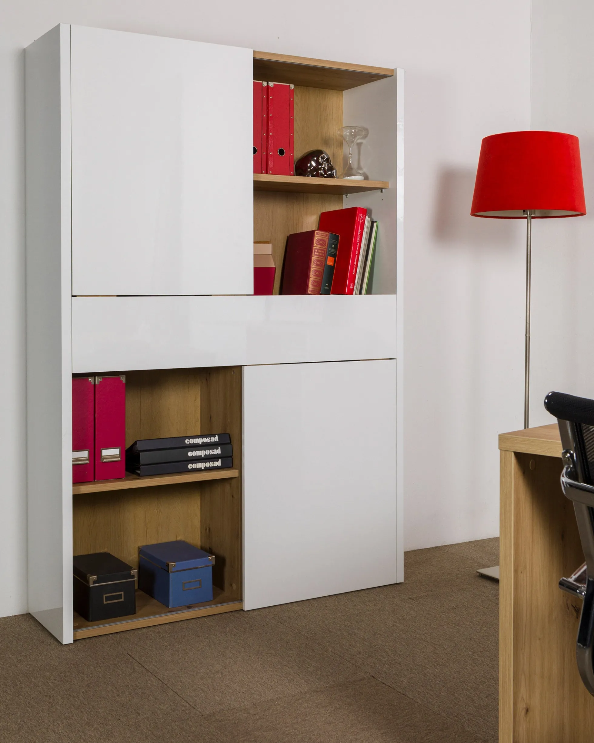 Estante EMILE com 2 portas e 1 gaveta