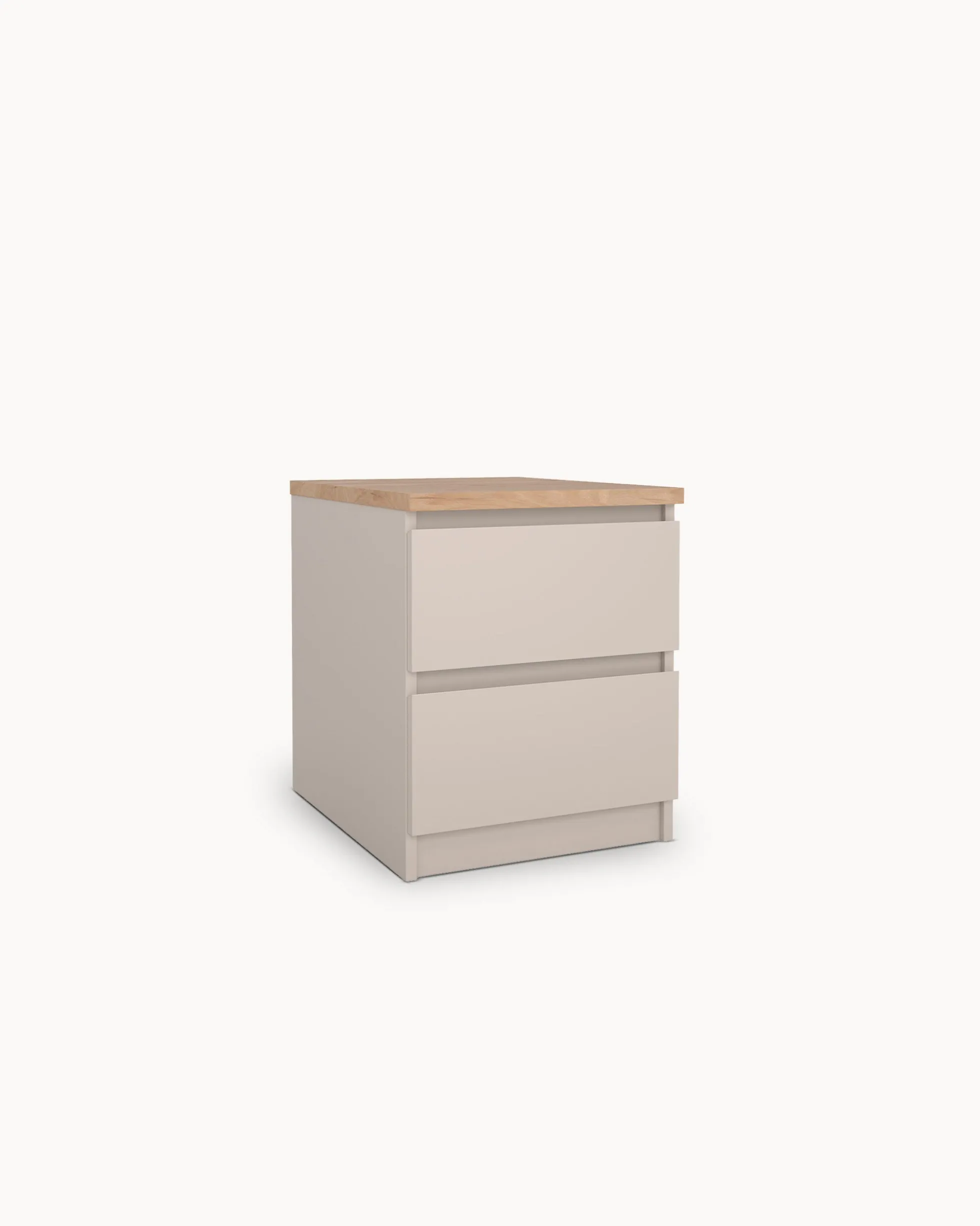 Mesa de cabeceira NEW MATRIX SHINY com 2 gavetas