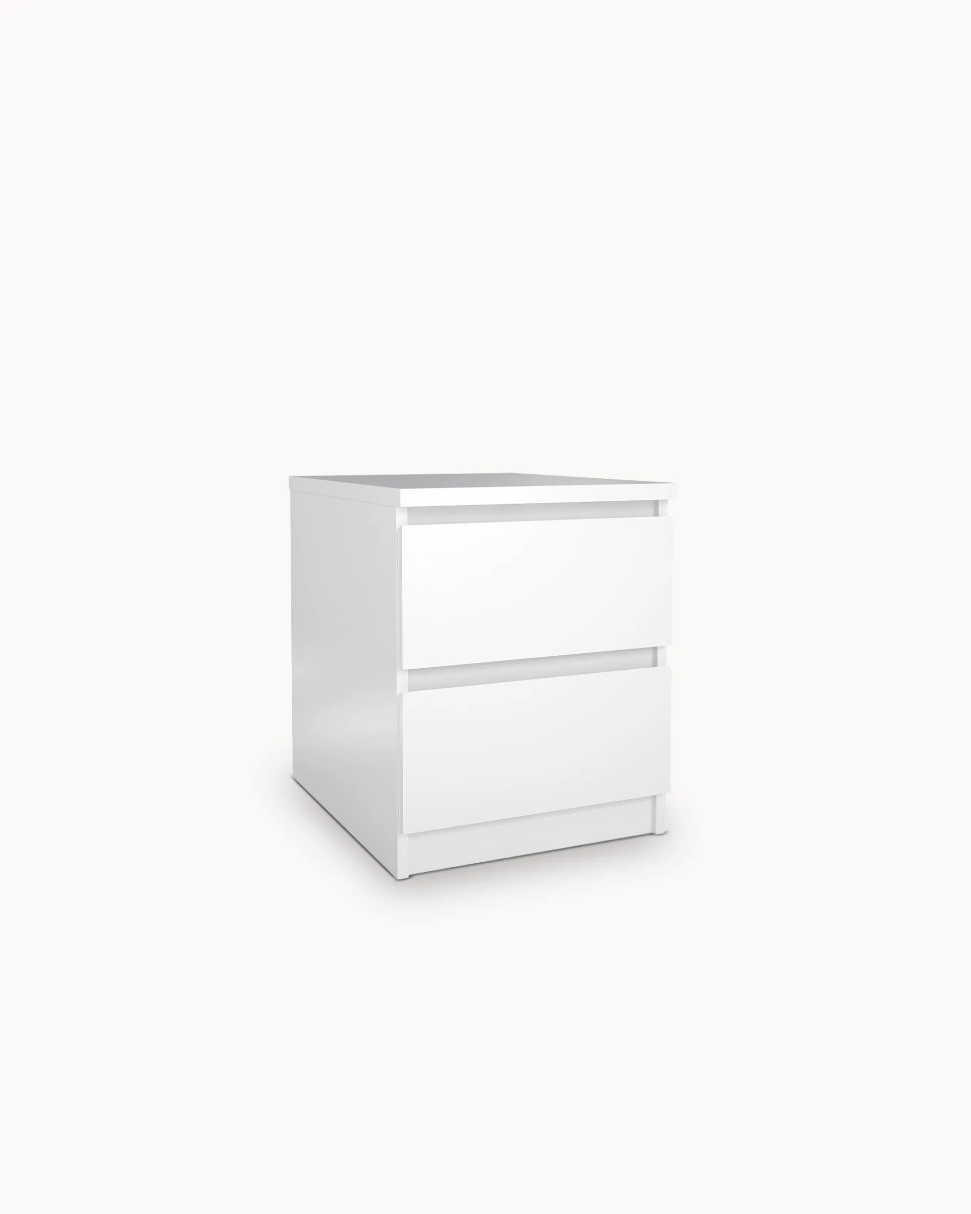 Mesa de cabeceira NEW MATRIX SHINY com 2 gavetas