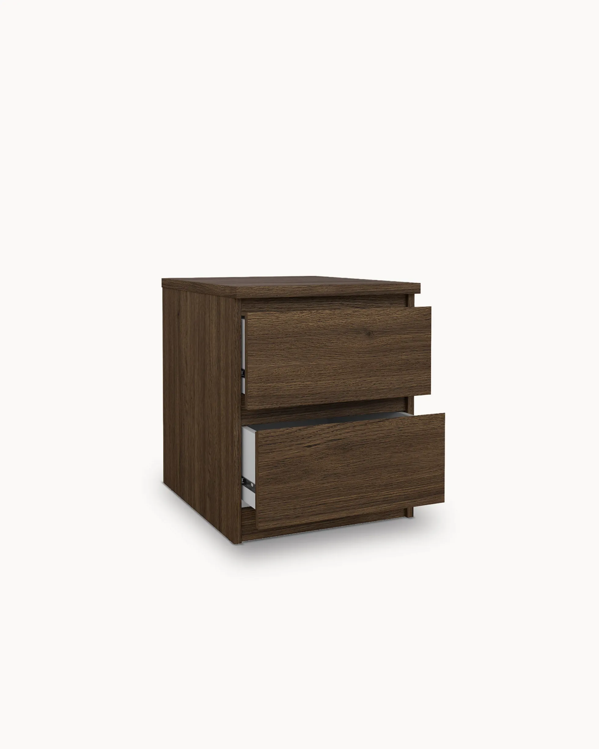 Mesa de cabeceira NEW MATRIX SHINY com 2 gavetas