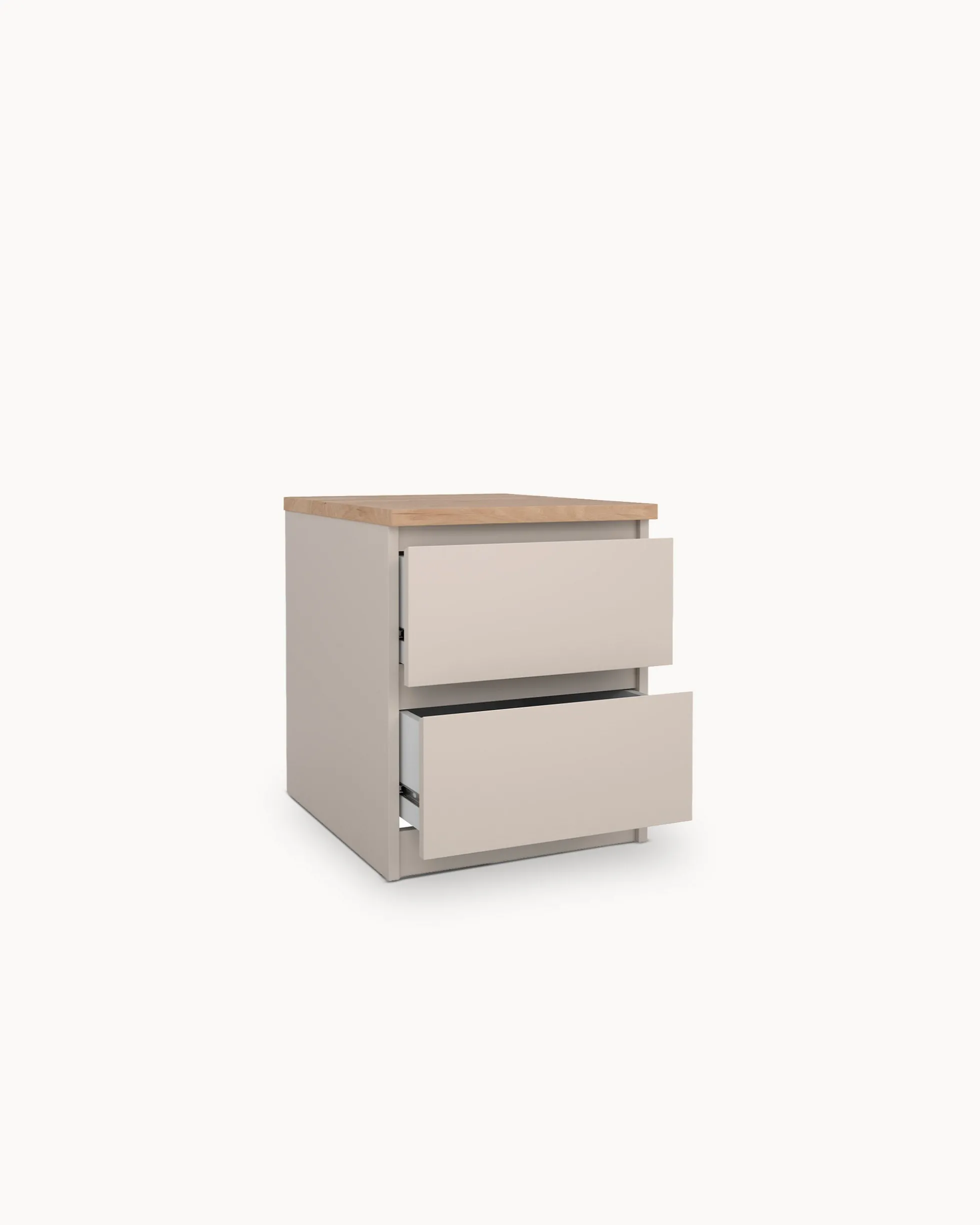 Mesa de cabeceira NEW MATRIX SHINY com 2 gavetas