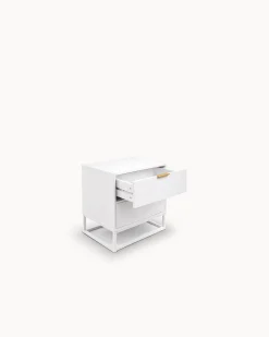 Mesa de cabeceira PASSY com 2 gavetas