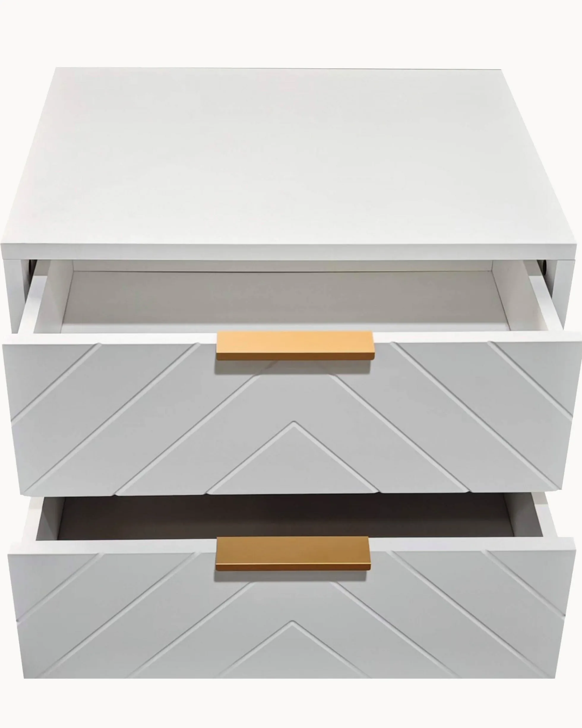 Mesa de cabeceira PASSY com 2 gavetas