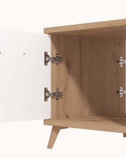 Mesa de centro BRETAGNA com 2 portas