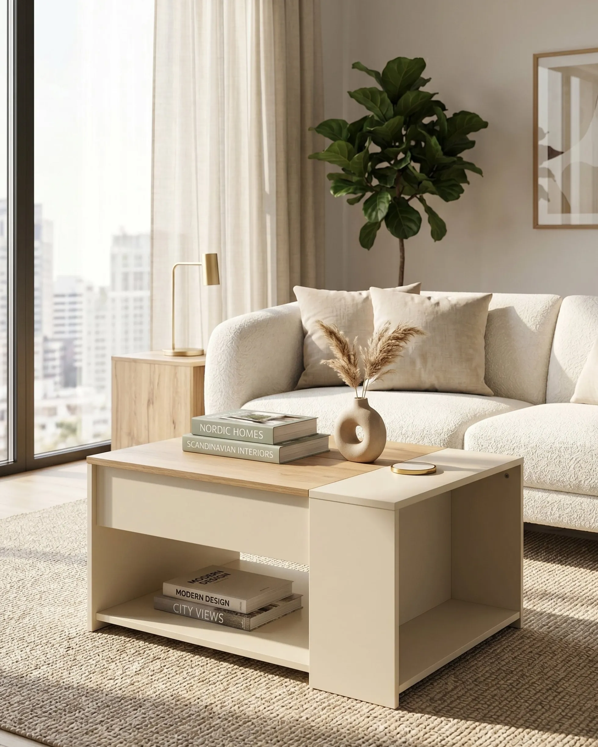 Mesa de centro elevatória DOWNEY