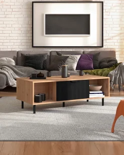 Mesa de centro VANDEA com 2 portas