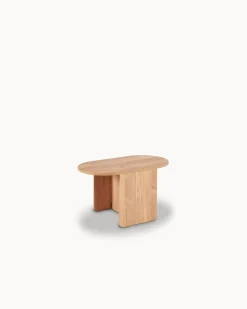 Mesa de centro WELLS com 2 puffs com arrumação