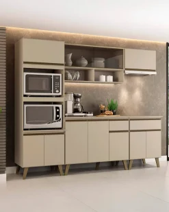 Móvel auxiliar de cozinha KENAN com 3 portas