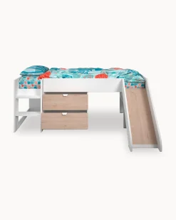 Pack cama alta ESCORREGA + Colchão KID ROLLER