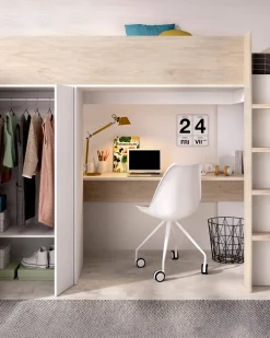 Pack cama alta GASPAR + colchão SPRING ROLLER