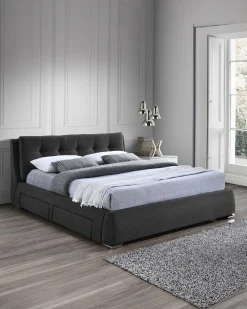 Pack cama de casal ANTONIO + Colchão HOMYSLEEP PALACIO COOLER