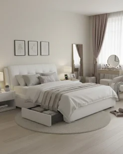 Pack cama de casal ANTONIO + Colchão HOMYSLEEP PALACIO COOLER