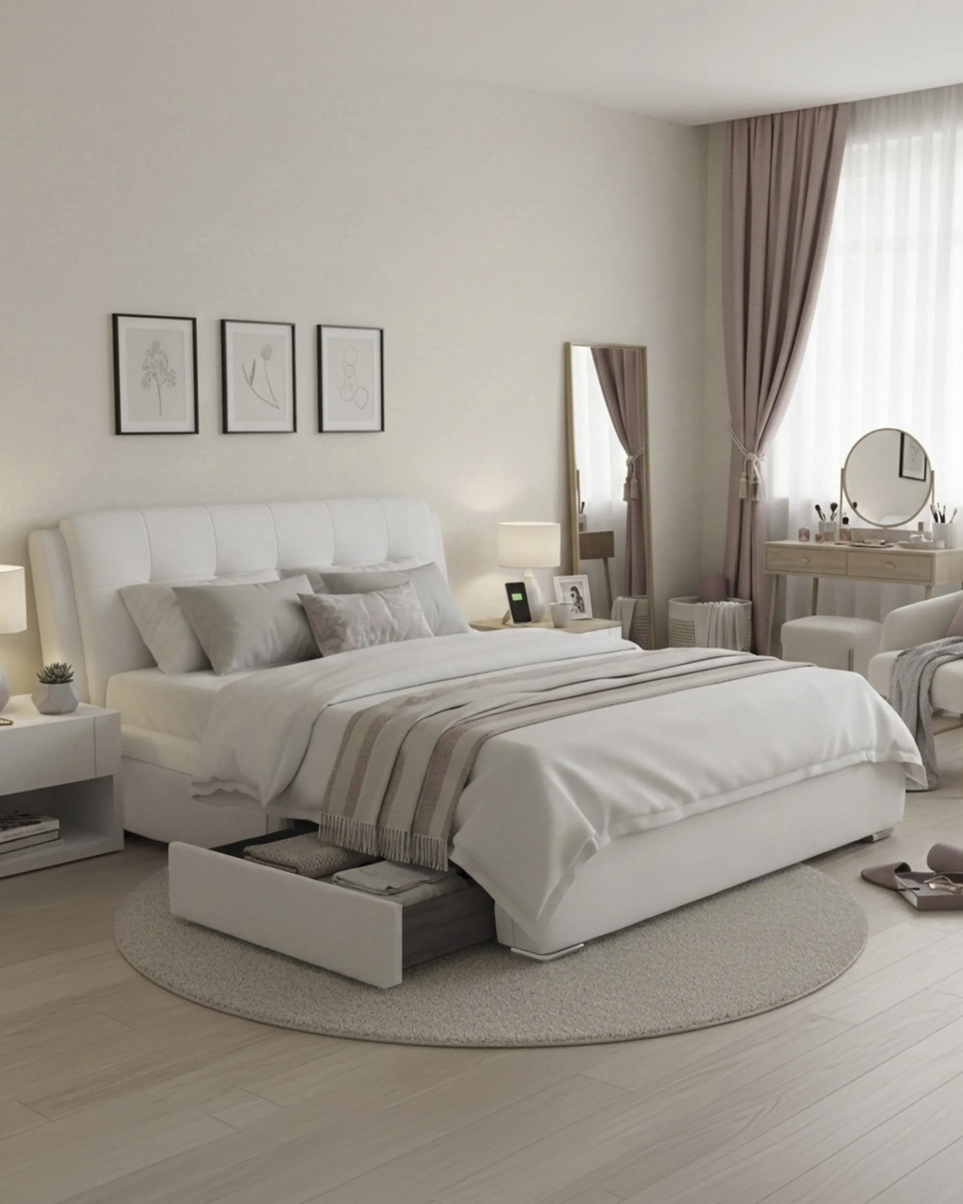Pack cama de casal ANTONIO + Colchão HOMYSLEEP PALACIO COOLER