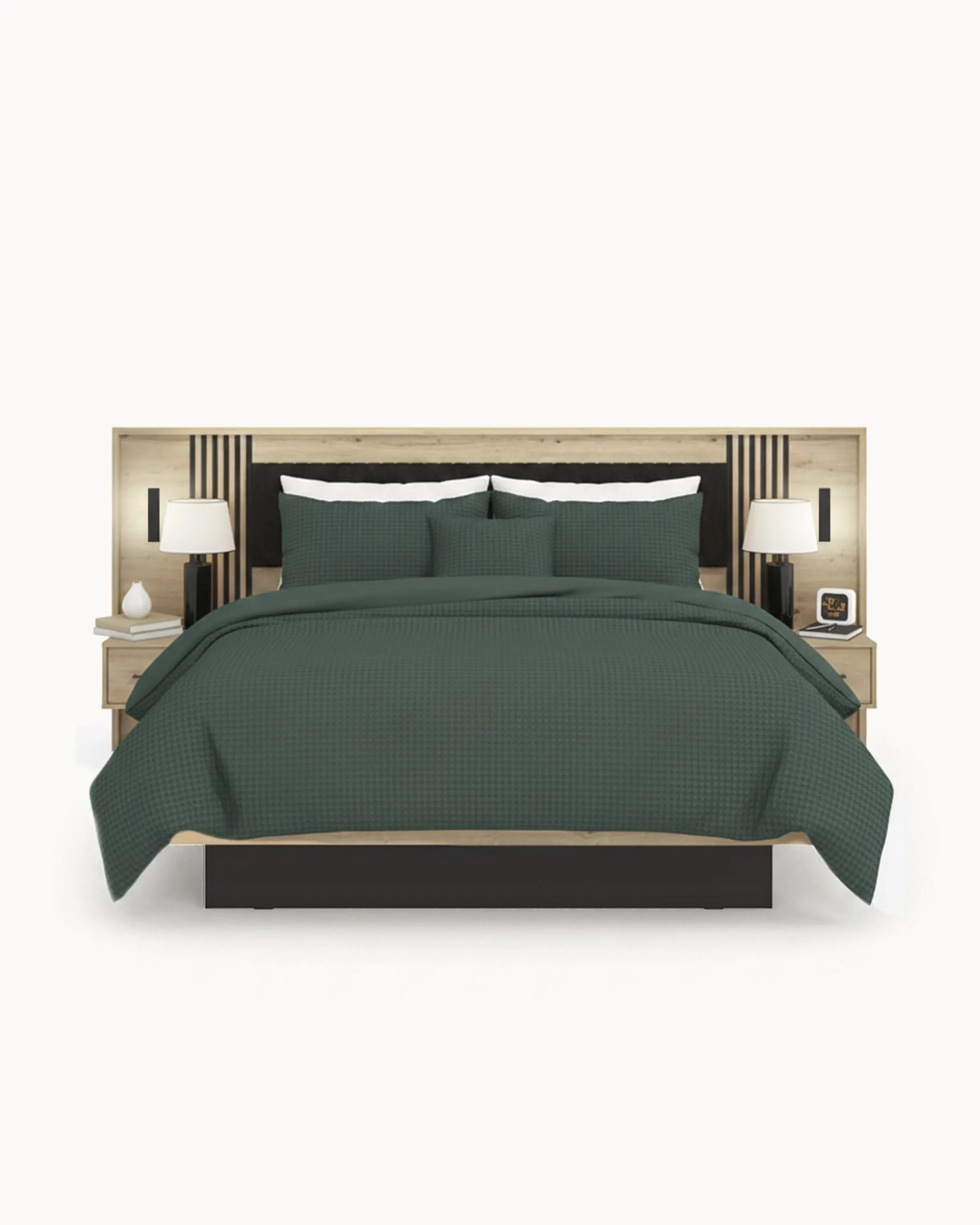 Pack cama de casal ASCALON + Colchão HOMYSLEEP PALACIO COOLER