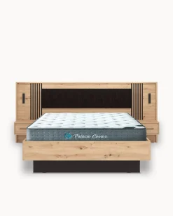 Pack cama de casal ASCALON + Colchão HOMYSLEEP PALACIO COOLER