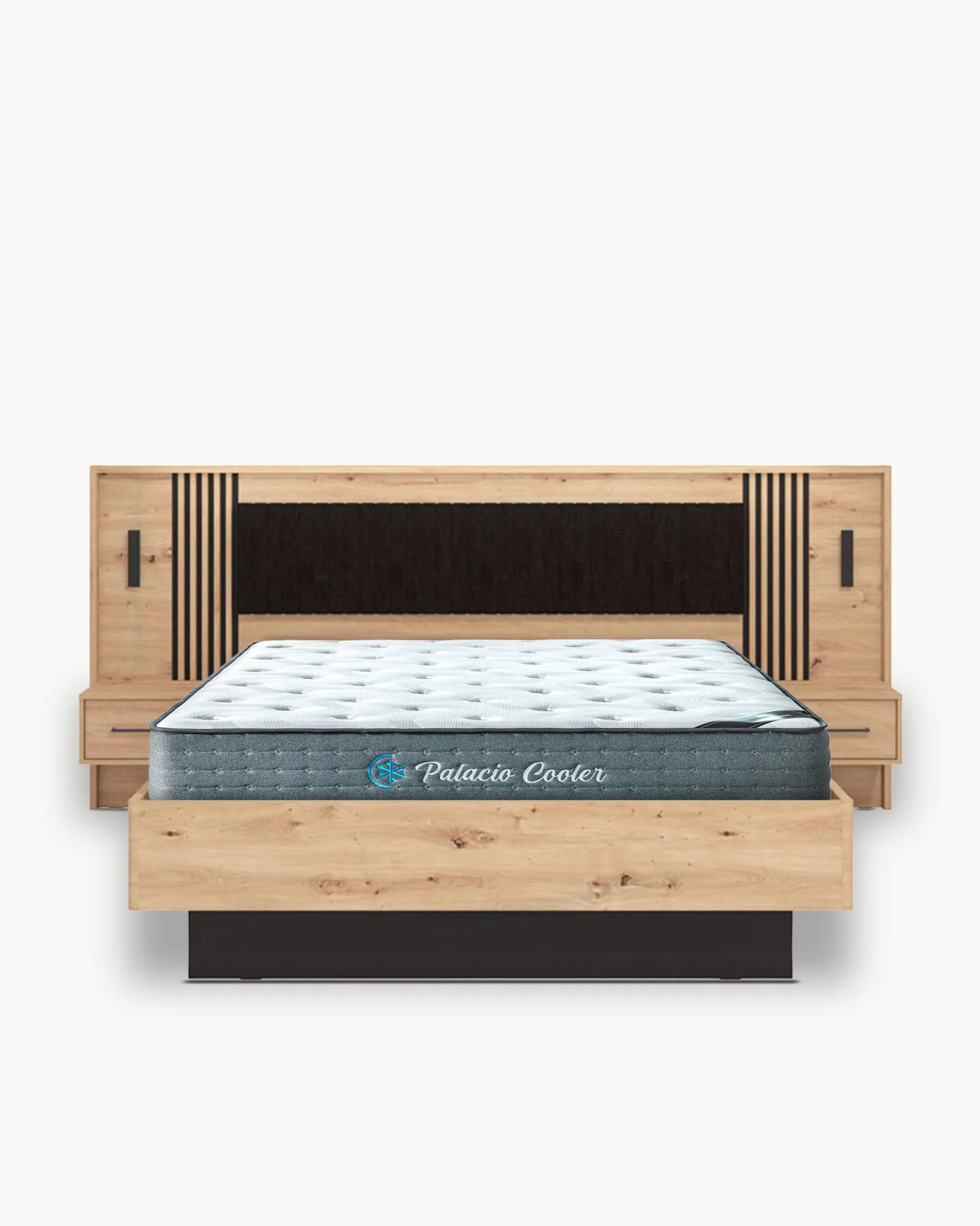 Pack cama de casal ASCALON + Colchão HOMYSLEEP PALACIO COOLER