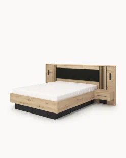 Pack cama de casal ASCALON + Colchão HOMYSLEEP PALACIO COOLER