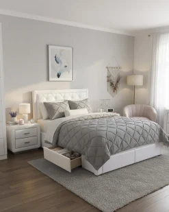 Pack cama de casal BIA + Colchão HOMYSLEEP PALACIO COOLER